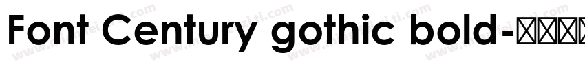 Font Century gothic bold字体转换